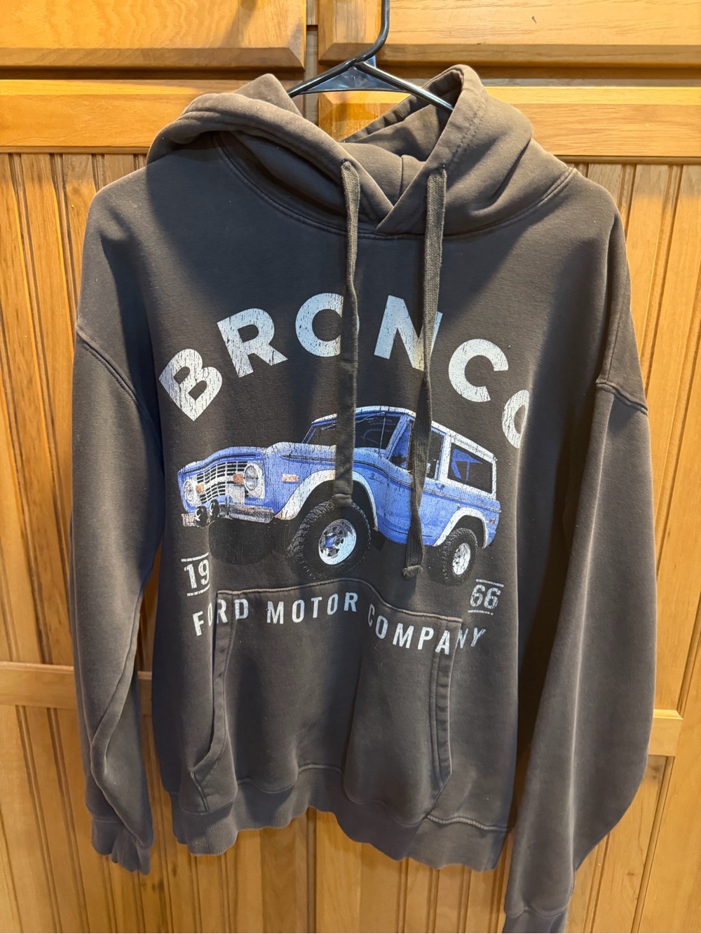 Ford Crewneck Sweatshirt with Blue Bronco Graphic